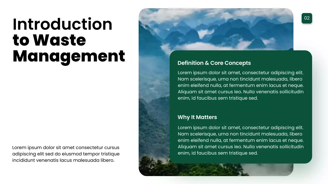 Green Modern Waste Management Presentation