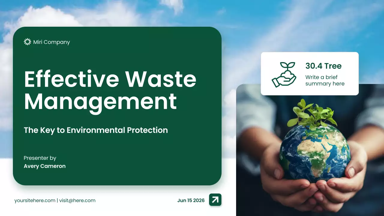 Green Modern Waste Management Presentation