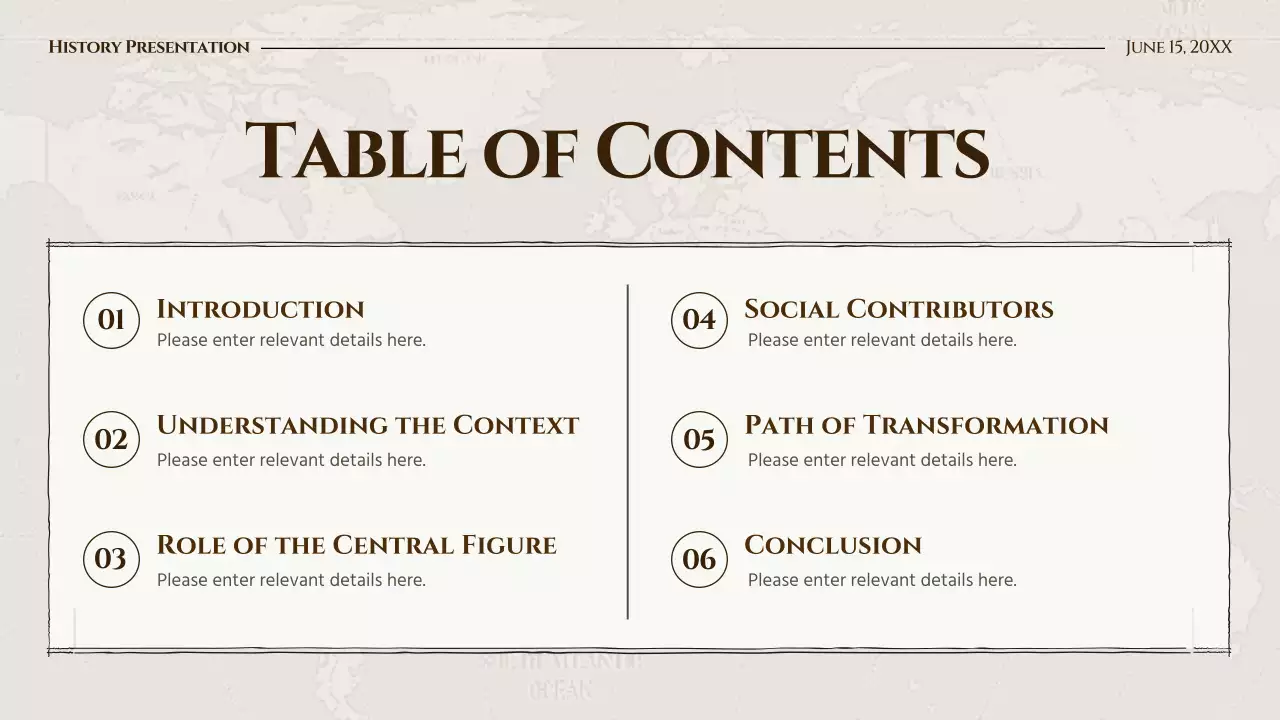 Beige Vintage History Class Presentation