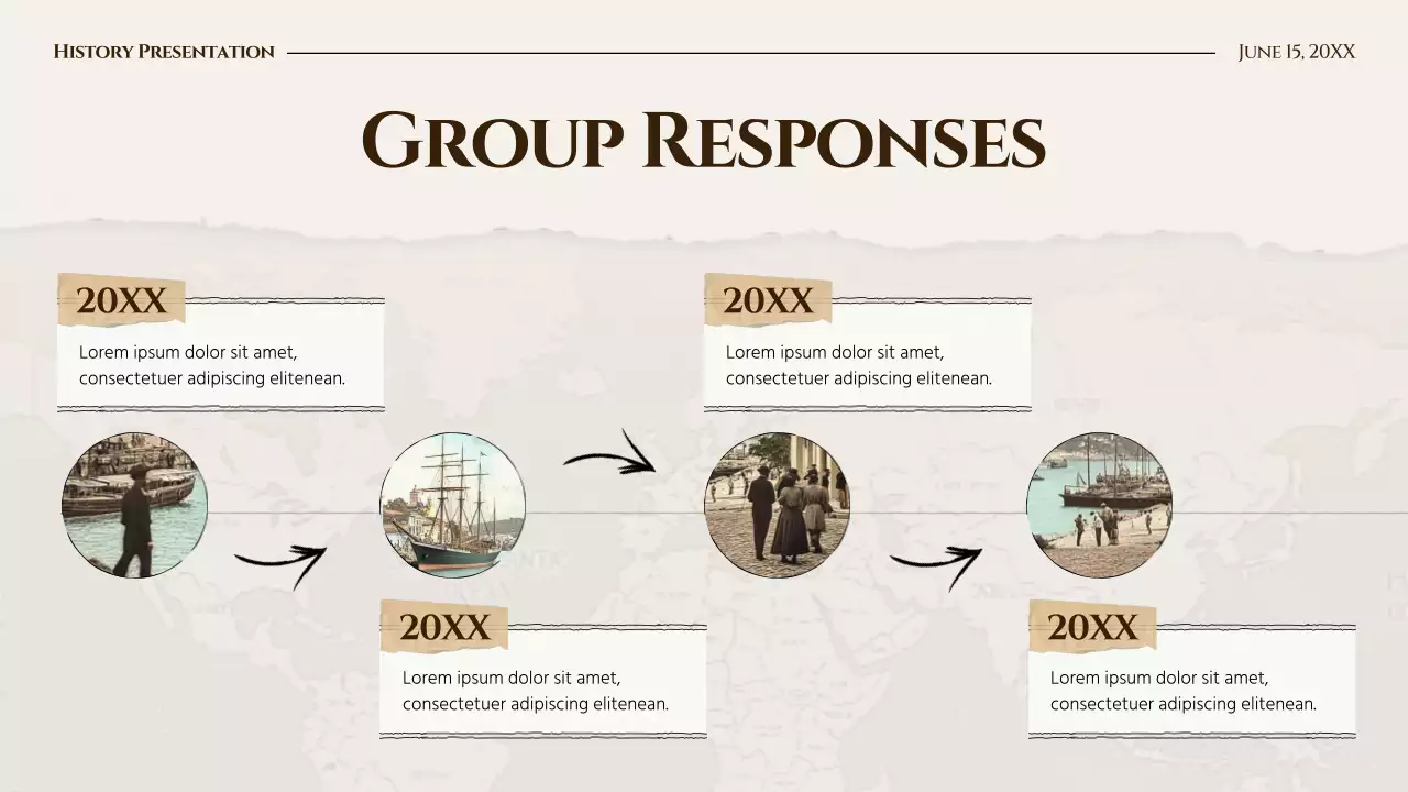 Beige Vintage History Class Presentation