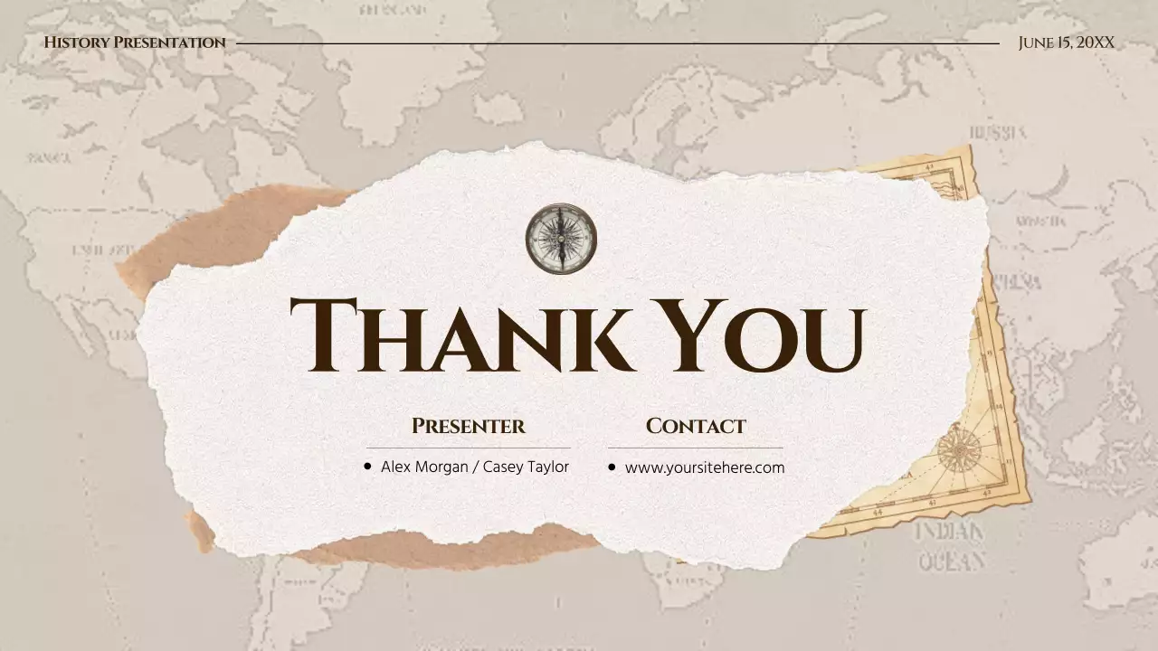 Beige Vintage History Class Presentation