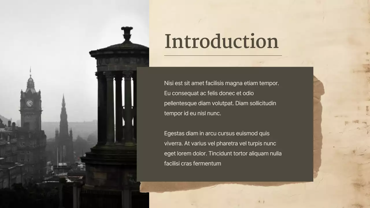 Beige Classic History Course Presentation