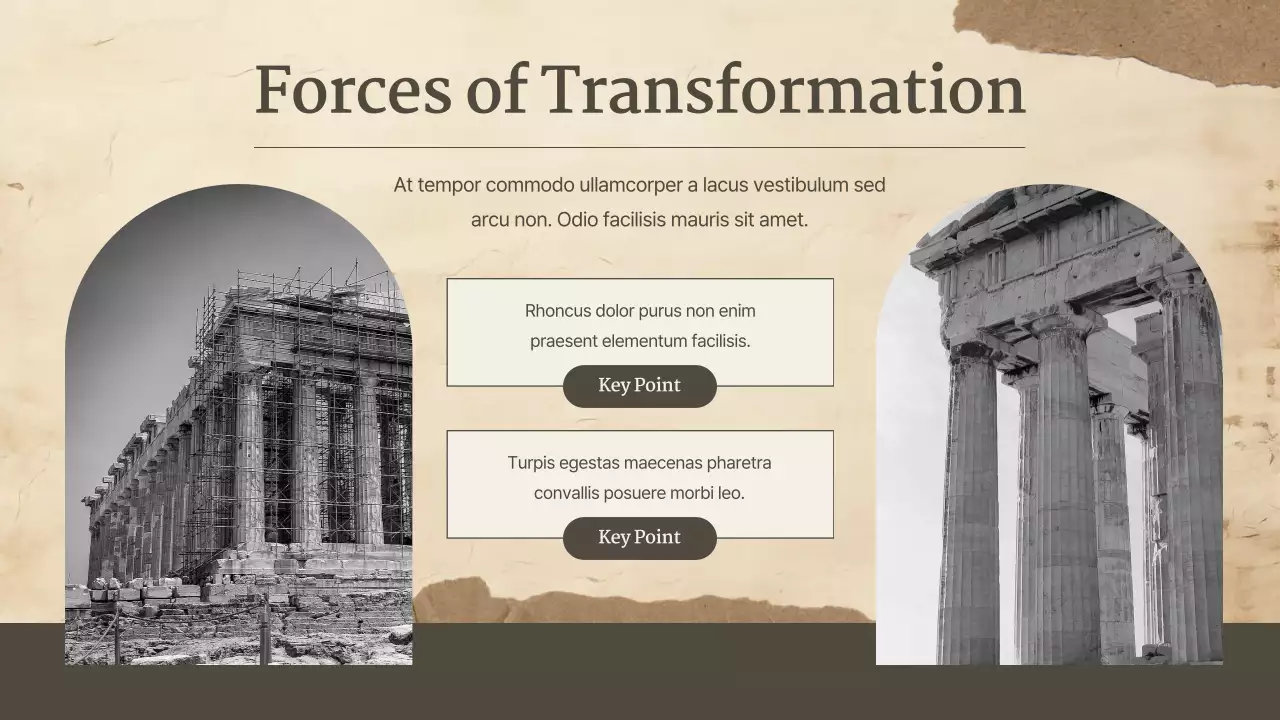 Beige Classic History Course Presentation