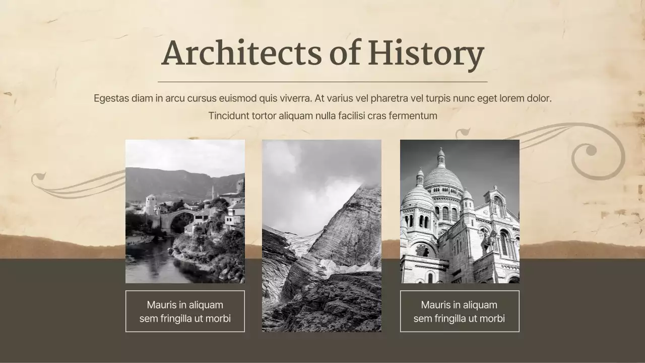 Beige Classic History Course Presentation