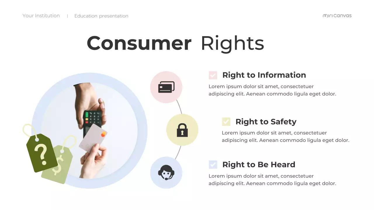Pink Green Basic Consumer Rights Awareness Class Presentation