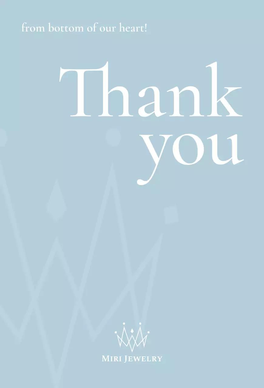 スカイブルー シンプル サンキューカードカラフルモダン