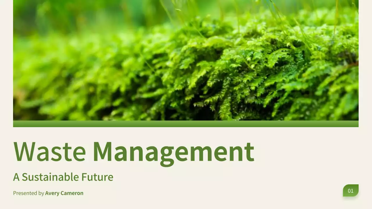 Green Modern Waste Management Presentation