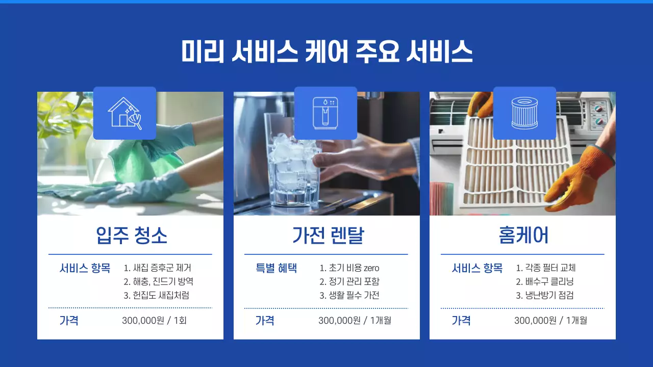 파랑 모던 부동산 안내