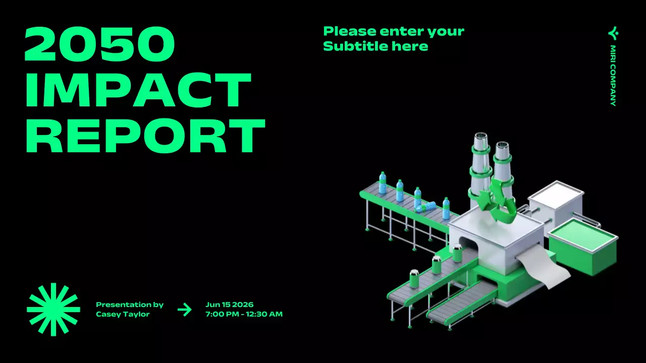 Green Futuristic Impact Report Presentation
