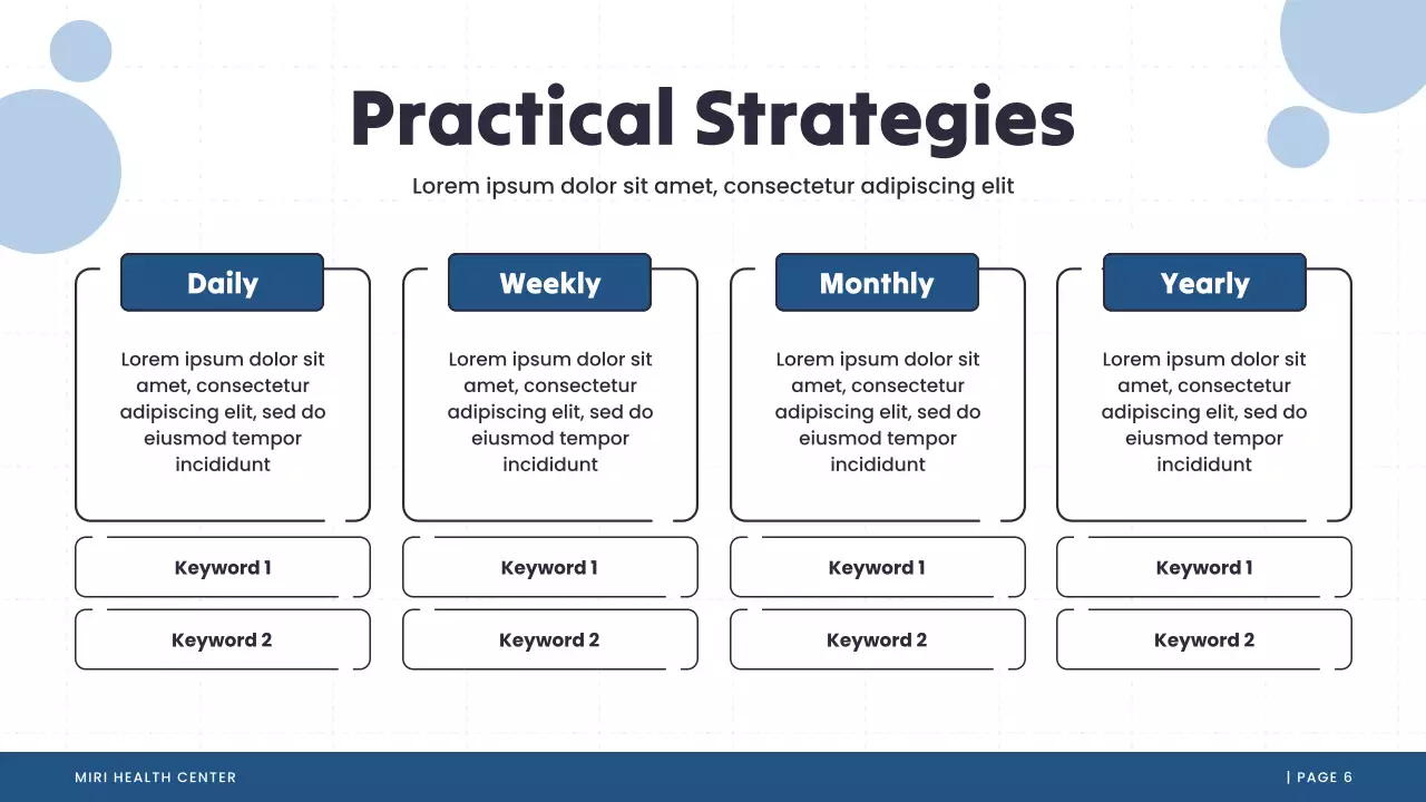 Blue and White Illustrative Mental Health Presentation