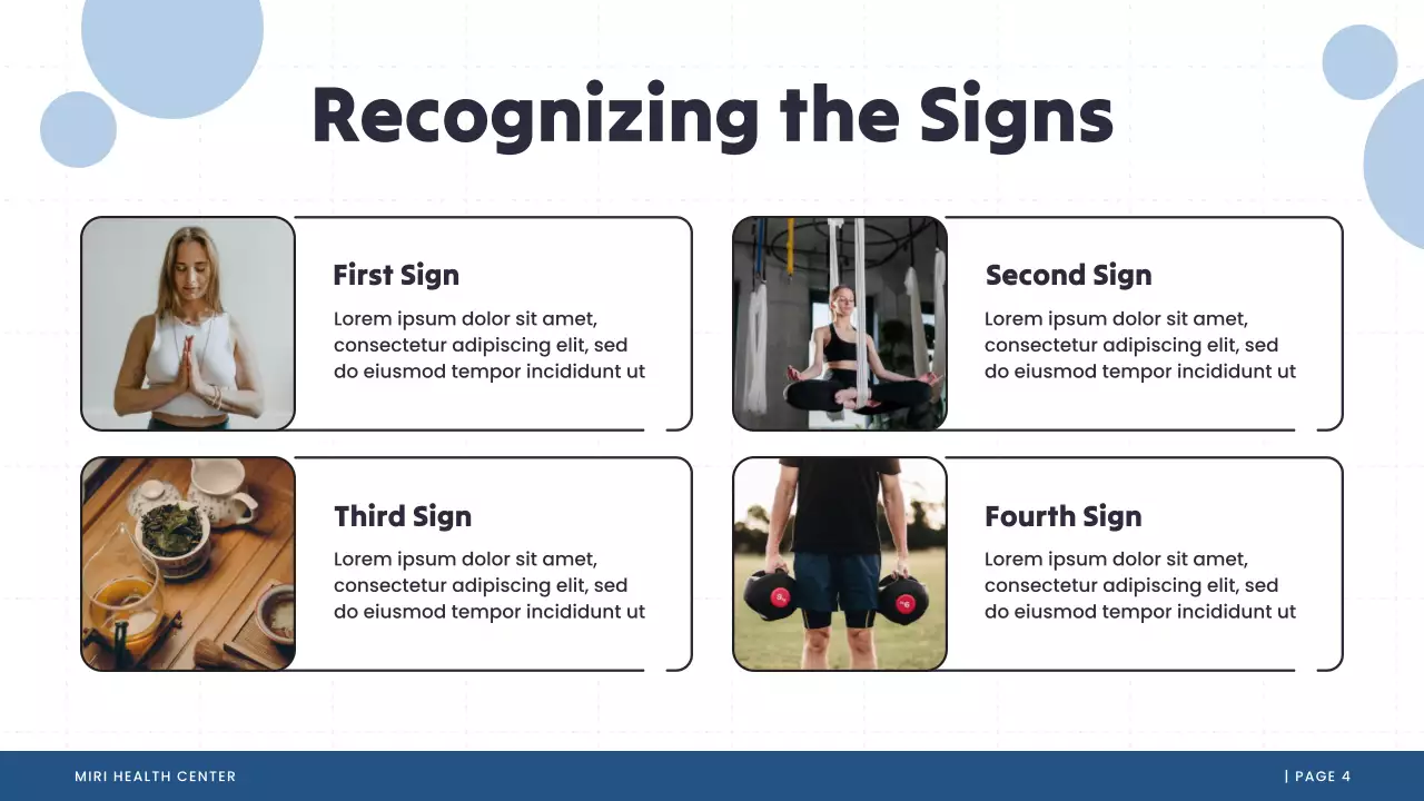 Blue and White Illustrative Mental Health Presentation