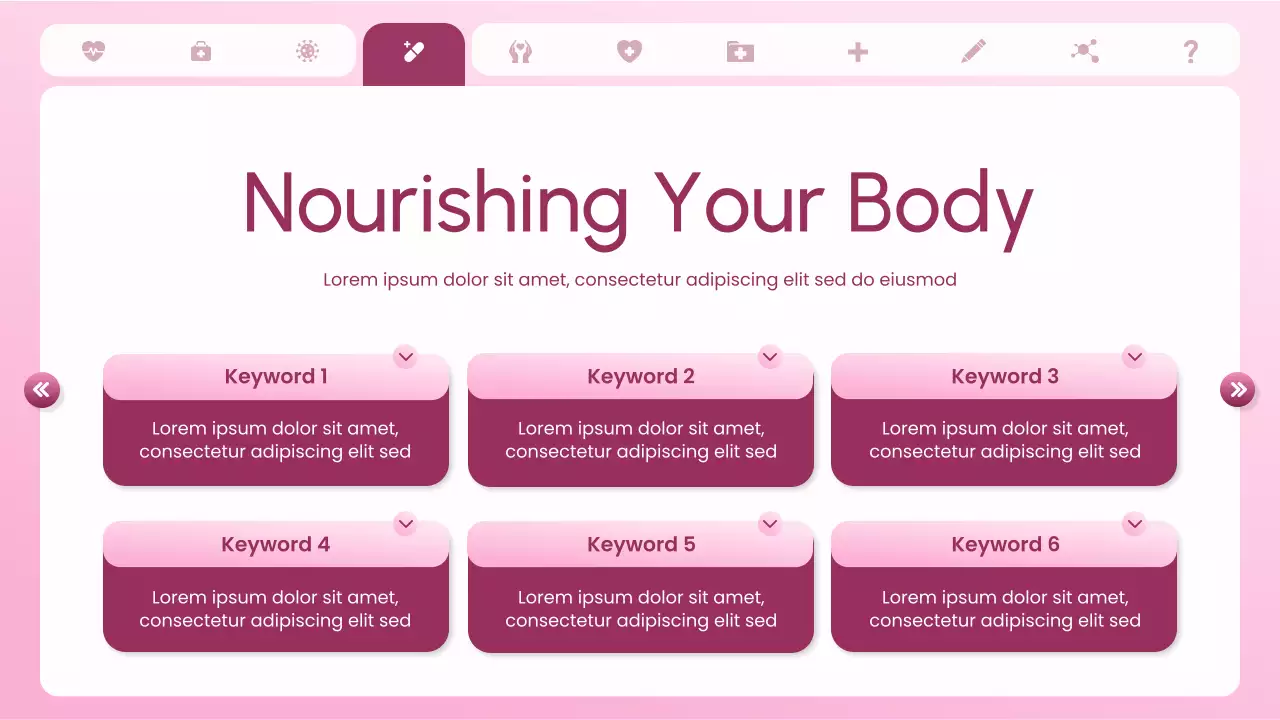 Pink and White Bold UI UX Women's Health Insights Presentation