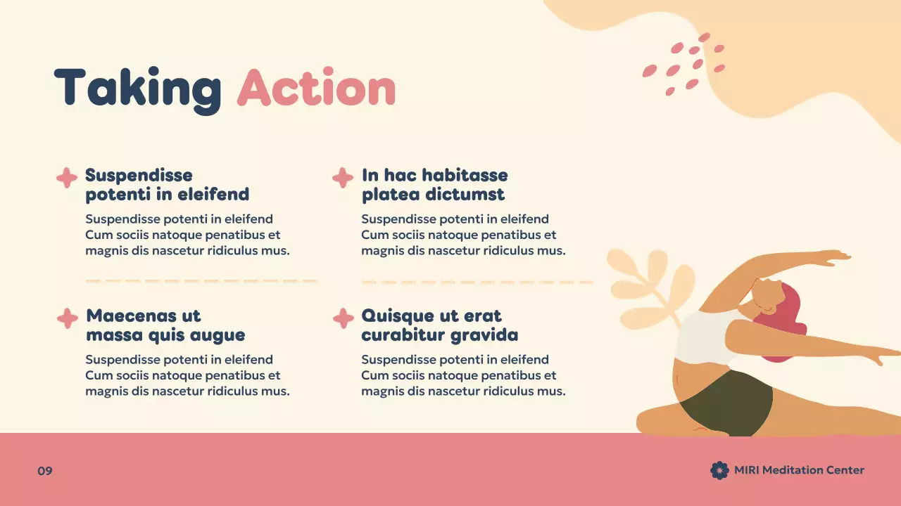 Beige Minimal Meditation Presentation