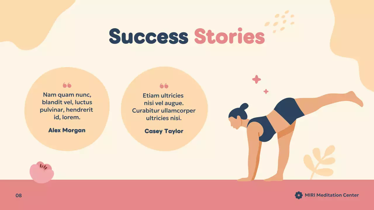 Beige Minimal Meditation Presentation