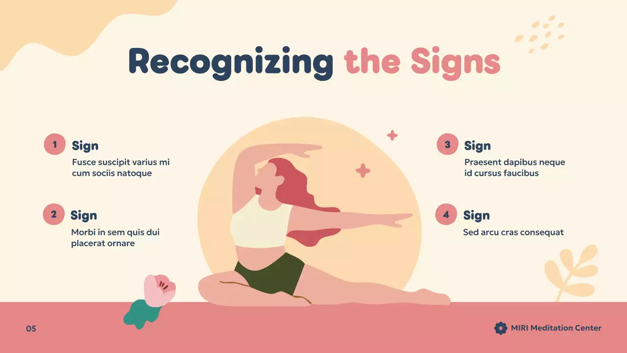 Beige Minimal Meditation Presentation