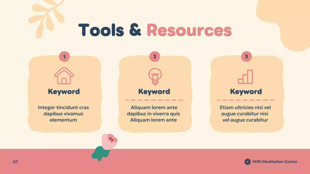 Beige Minimal Meditation Presentation