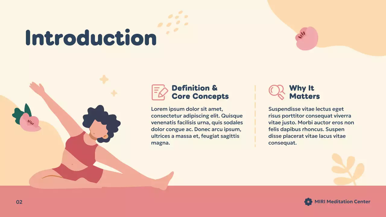 Beige Minimal Meditation Presentation