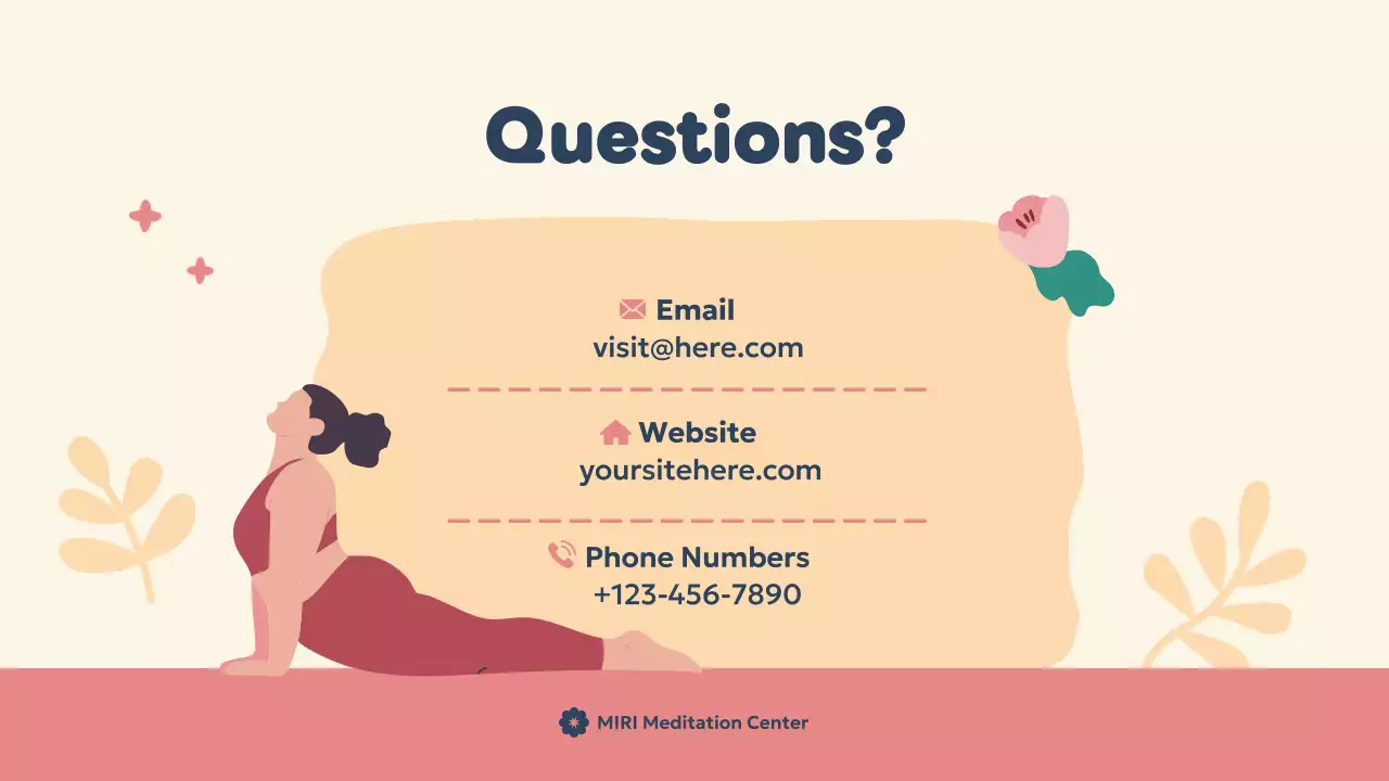 Beige Minimal Meditation Presentation