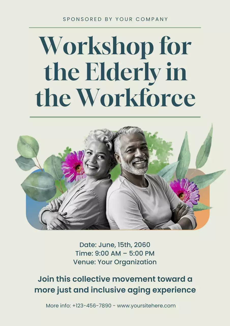 Beige Modern Workshop Announcement Poster