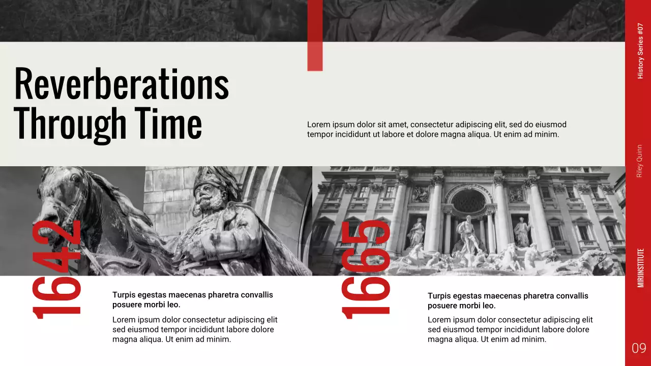 Black Bold Classic Grey History Report Presentation