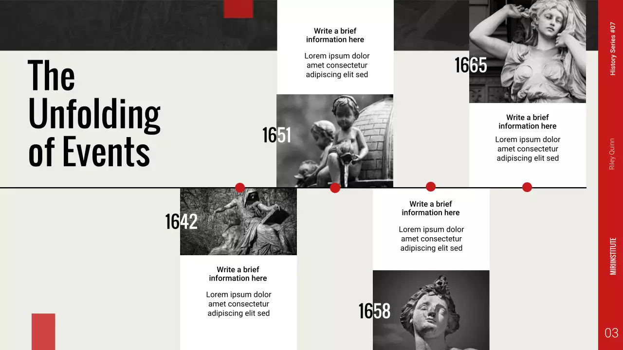 Black Bold Classic Grey History Report Presentation