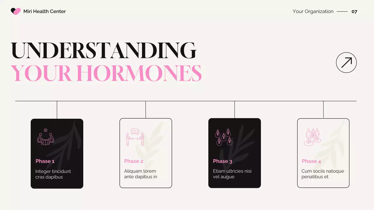 Black Elegant Women's Health Insights Presentation