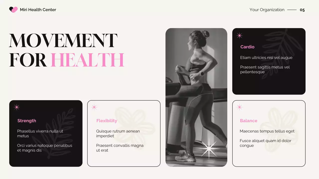 Black Elegant Women's Health Insights Presentation
