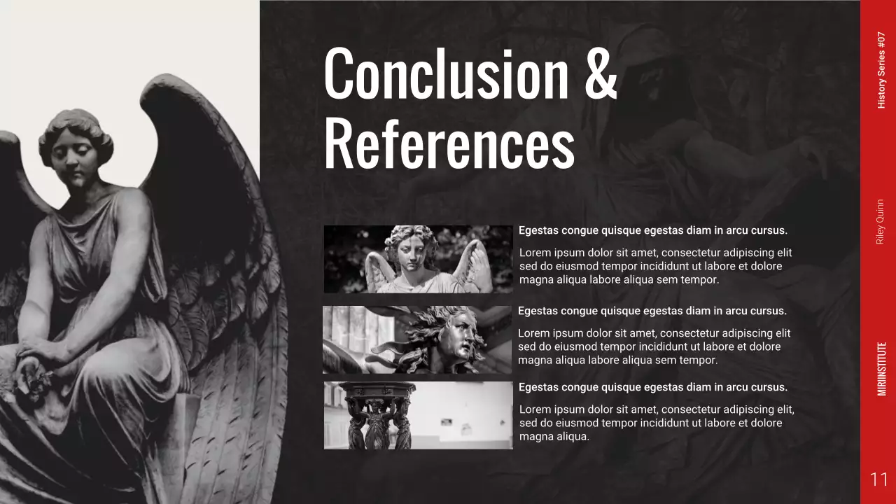 Black Bold Classic Grey History Report Presentation