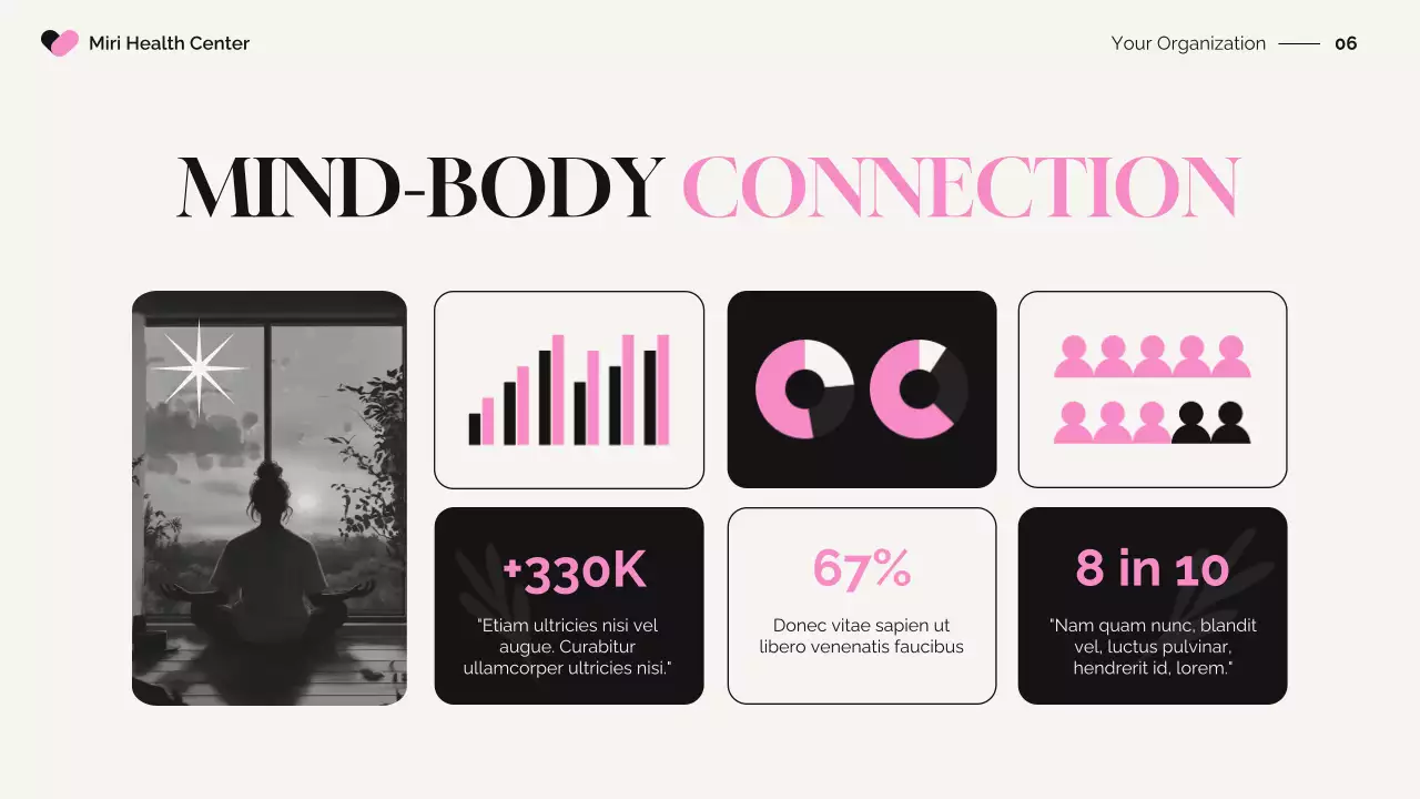 Black Elegant Women's Health Insights Presentation