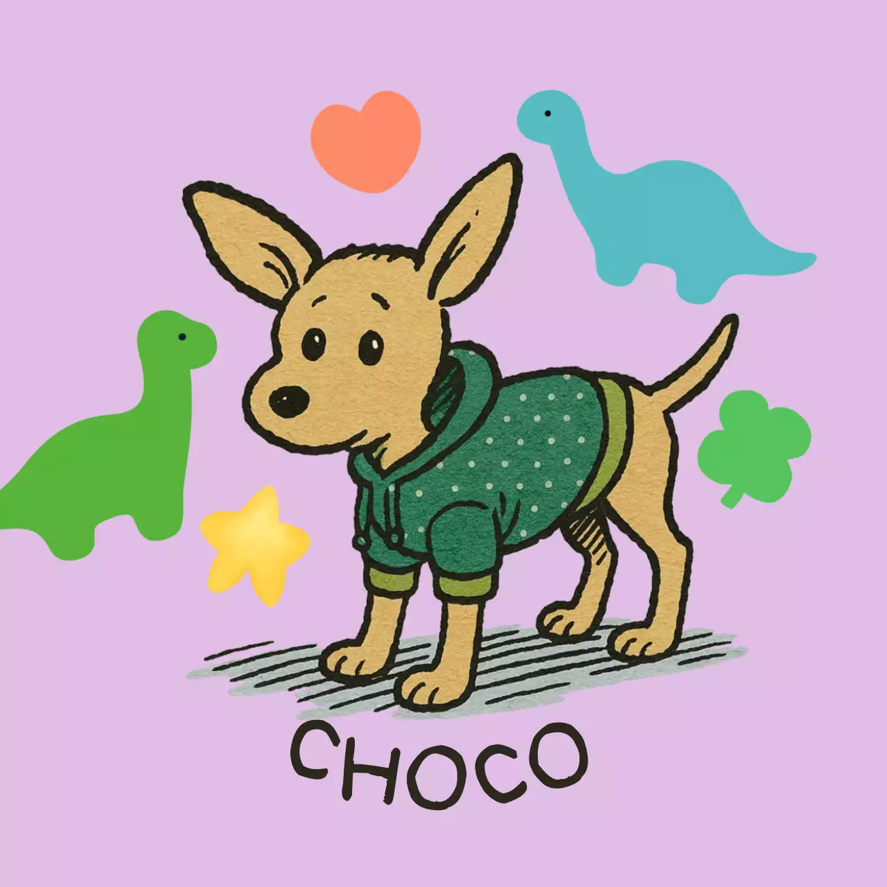 연보라 아기자기한 반려동물 스티커