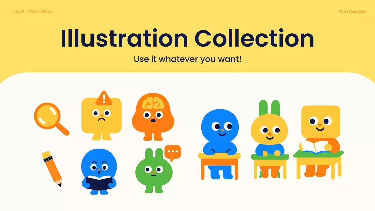 Yellow Playful Cognitive Disabilities Learning Guide Presentation