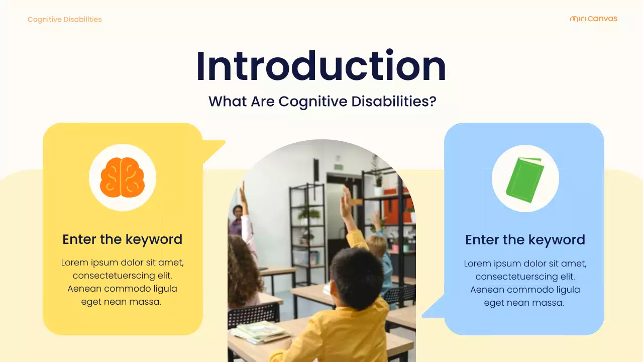 Yellow Playful Cognitive Disabilities Learning Guide Presentation