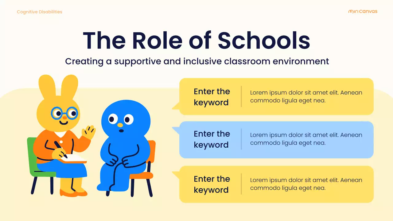 Yellow Playful Cognitive Disabilities Learning Guide Presentation