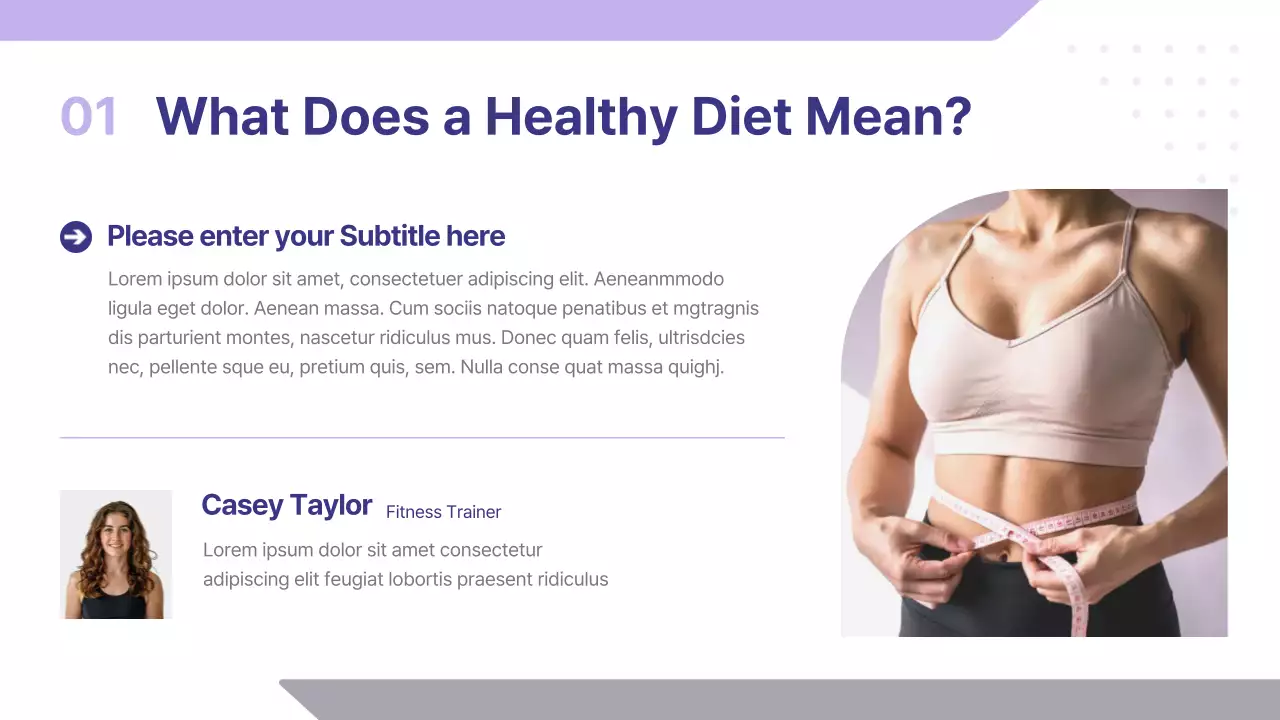 Purple Minimal Healthcare Guide Presentation