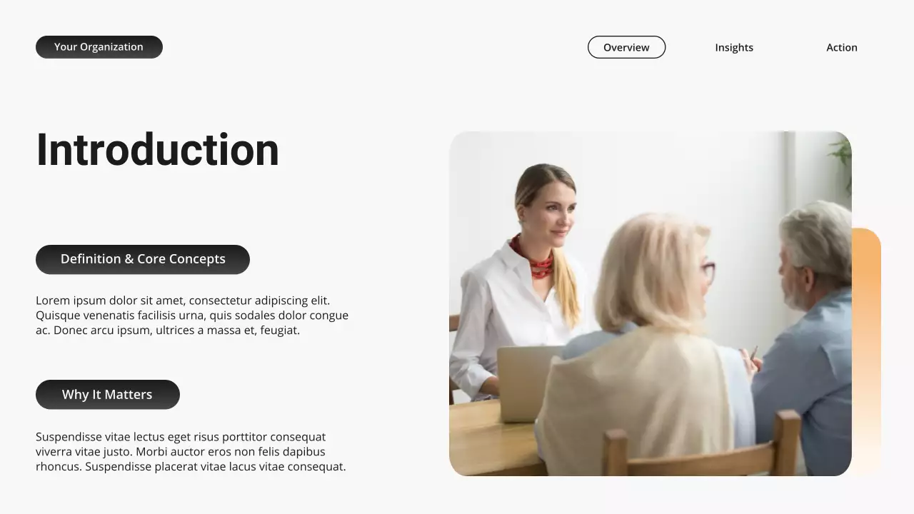 Orange and Grey Modern Gradient Mental Health Presentation