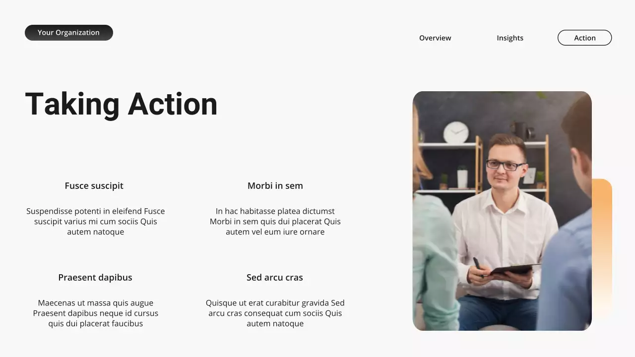 Orange and Grey Modern Gradient Mental Health Presentation