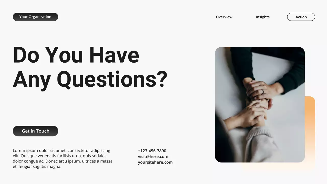 Orange and Grey Modern Gradient Mental Health Presentation