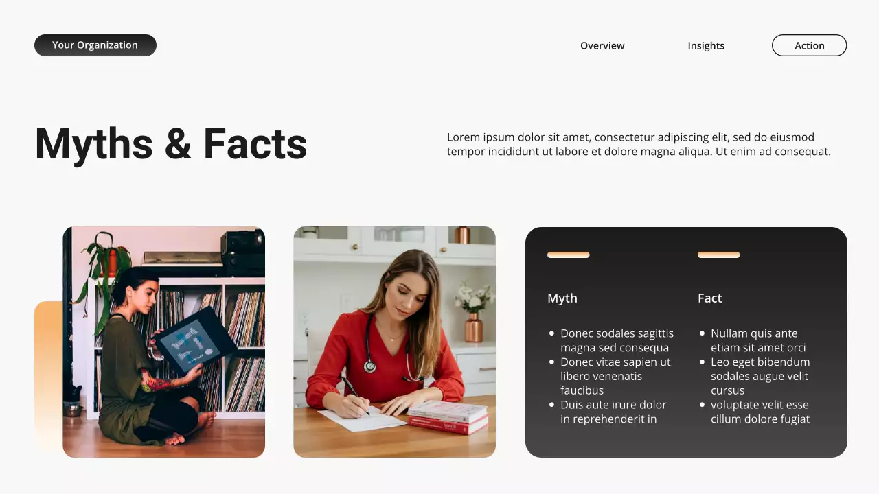 Orange and Grey Modern Gradient Mental Health Presentation