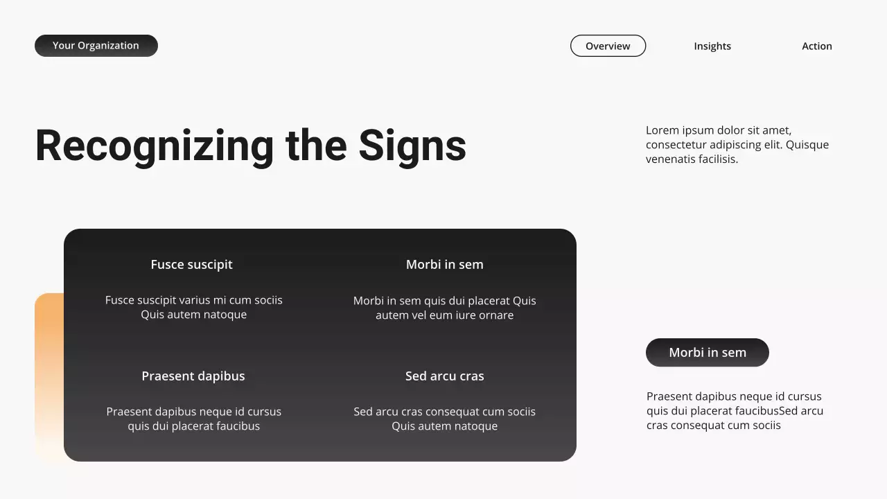 Orange and Grey Modern Gradient Mental Health Presentation