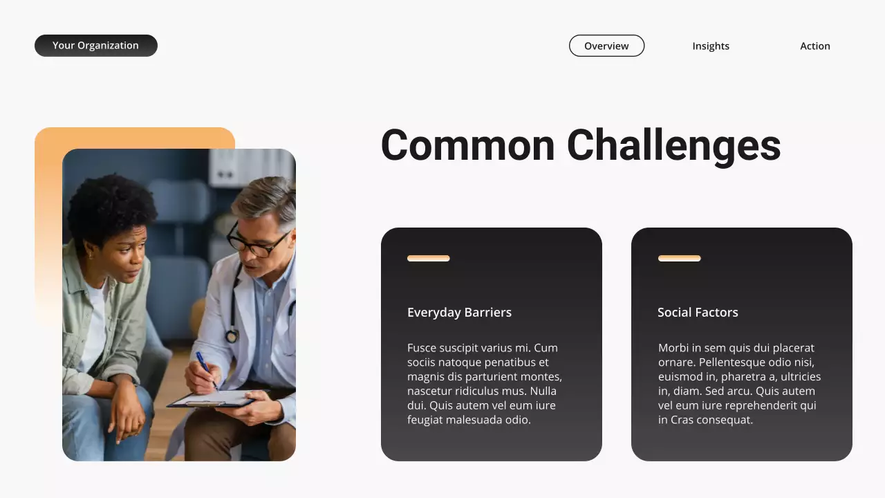Orange and Grey Modern Gradient Mental Health Presentation