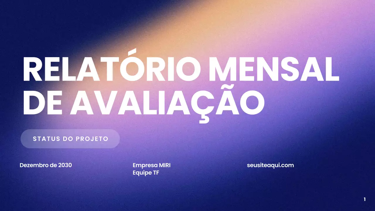 relatório de empresa moderna púrpura