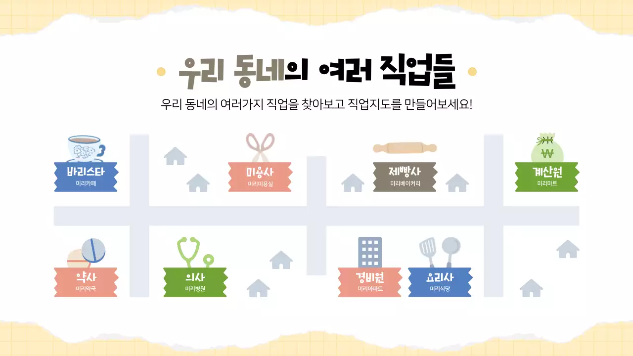 노랑 심플 진로교육 교육 자료