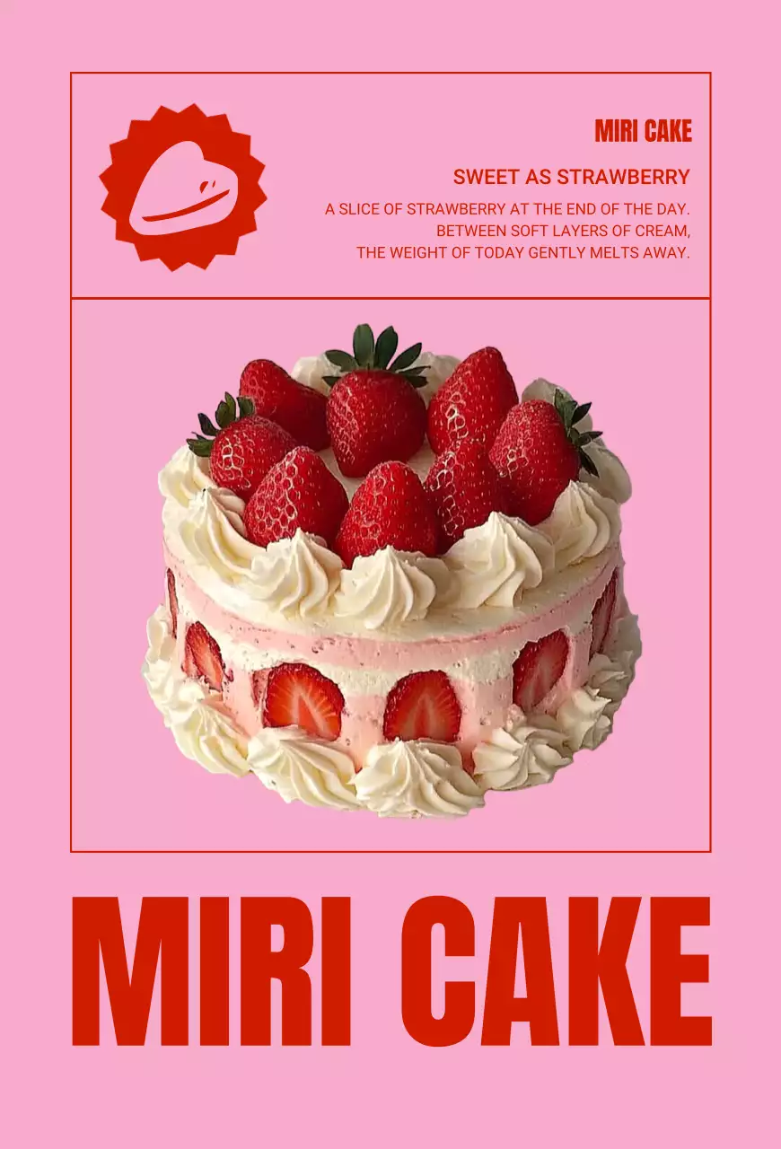 赤 シンプル ショップカード カラフルメニュー