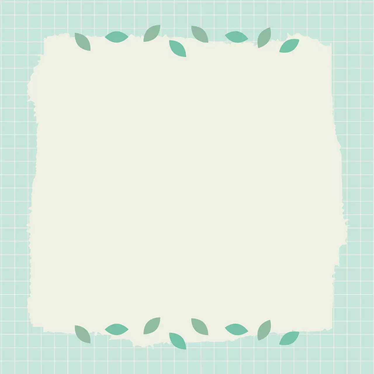 민트 심플 자연 메모지