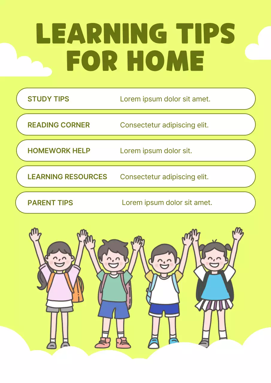 Green Learning Tips Poster