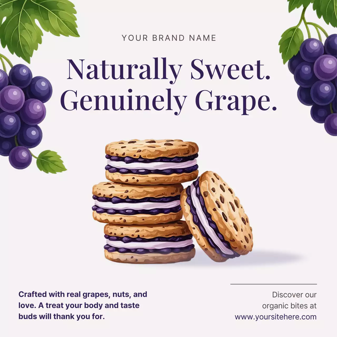 Purple Classic Cookie Promotion Social Media Post