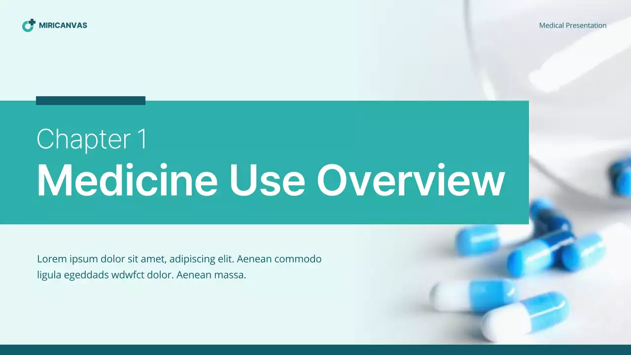 Teal Professional Medical Information Presentation