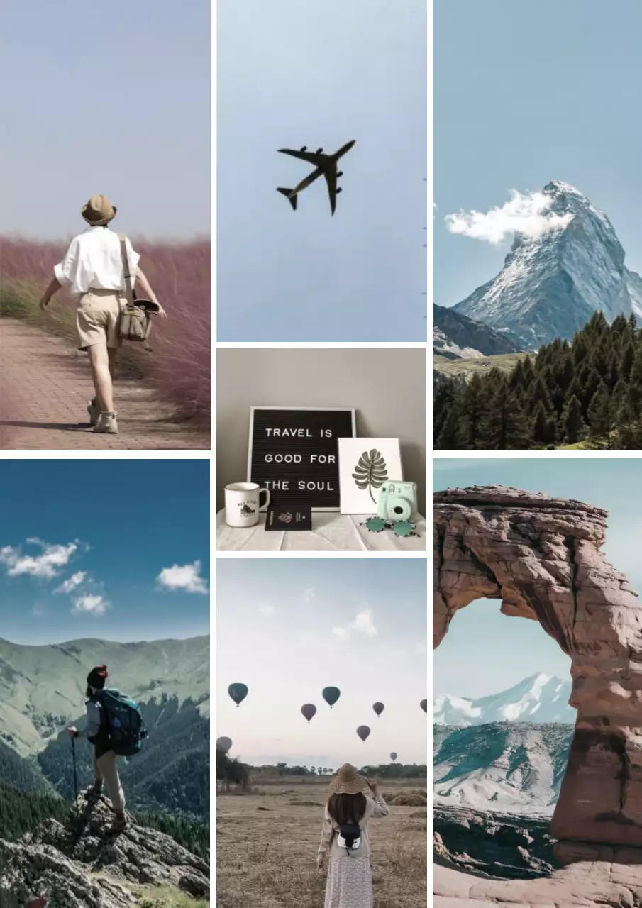 Beige Aesthetic Travel Inspiration Poster