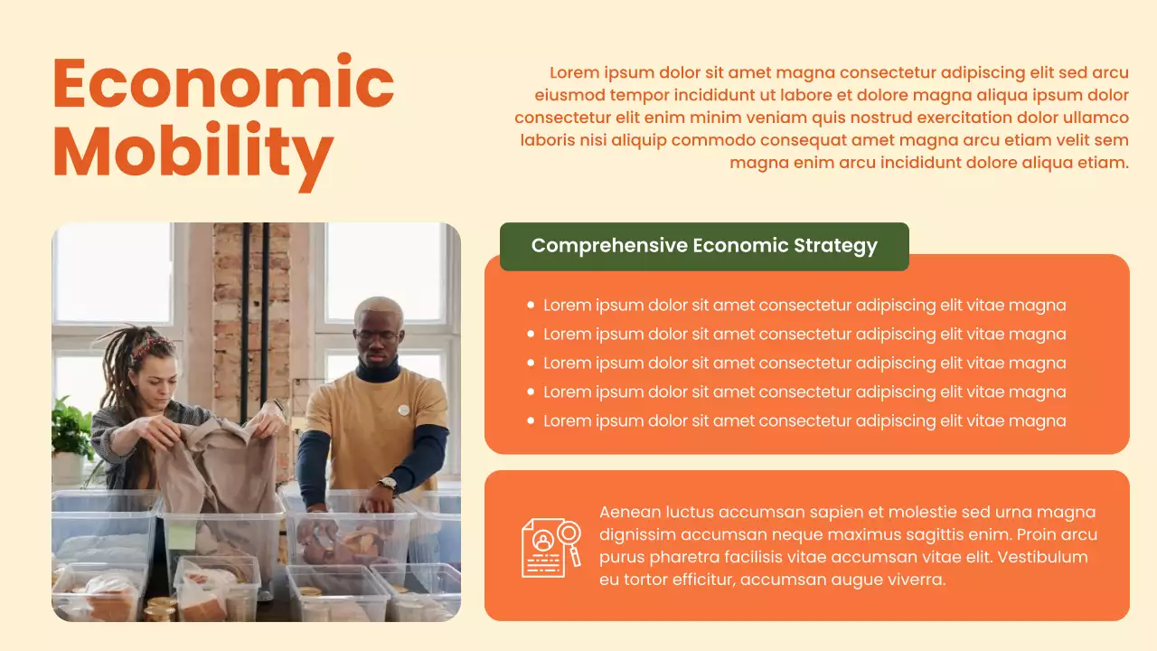 Orange Bold Non-Profit Organization Impact Report Presentation