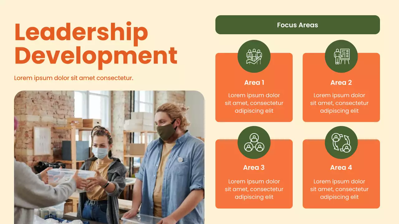 Orange Bold Non-Profit Organization Impact Report Presentation